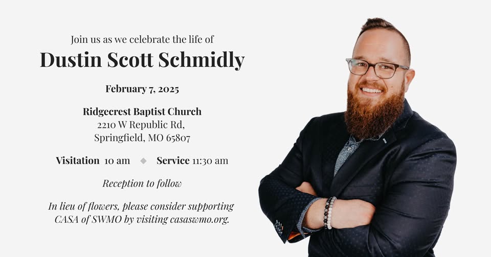 Dustin Schmidly Obituary